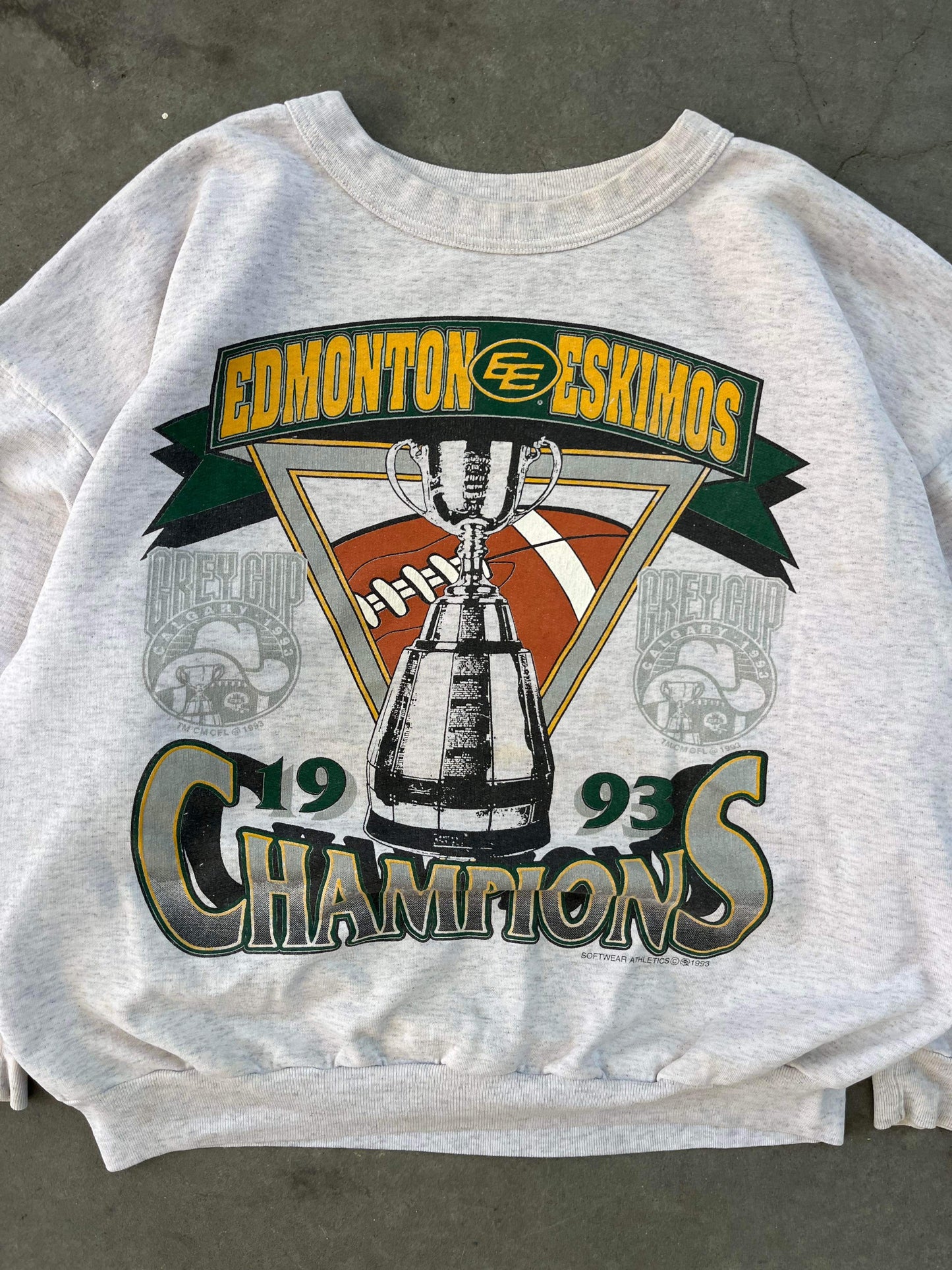 (M) 1993 Edmonton Eskimos Grey Cup Champs Crew