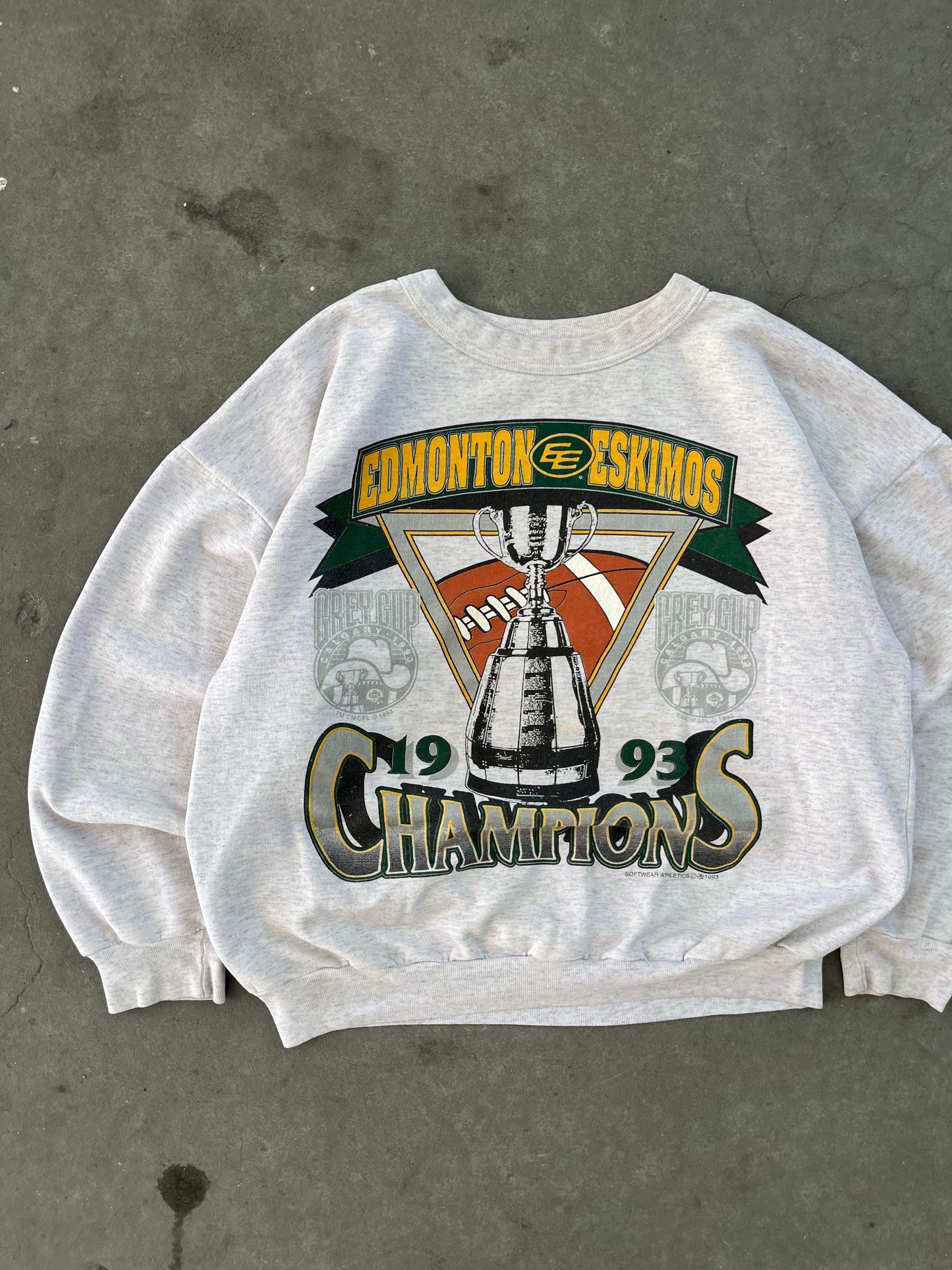 (M) 1993 Edmonton Eskimos Grey Cup Champs Crew