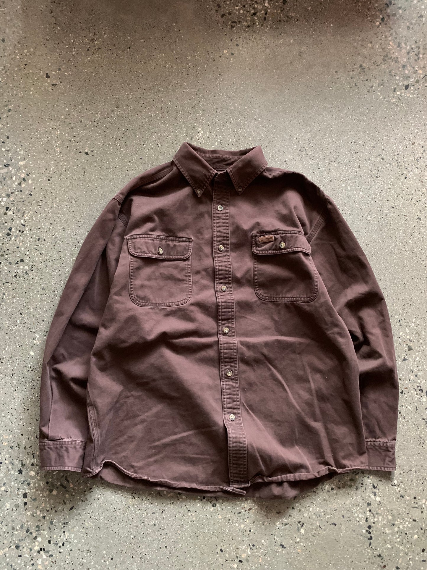 (L/XL) Carhartt Brown Button Up