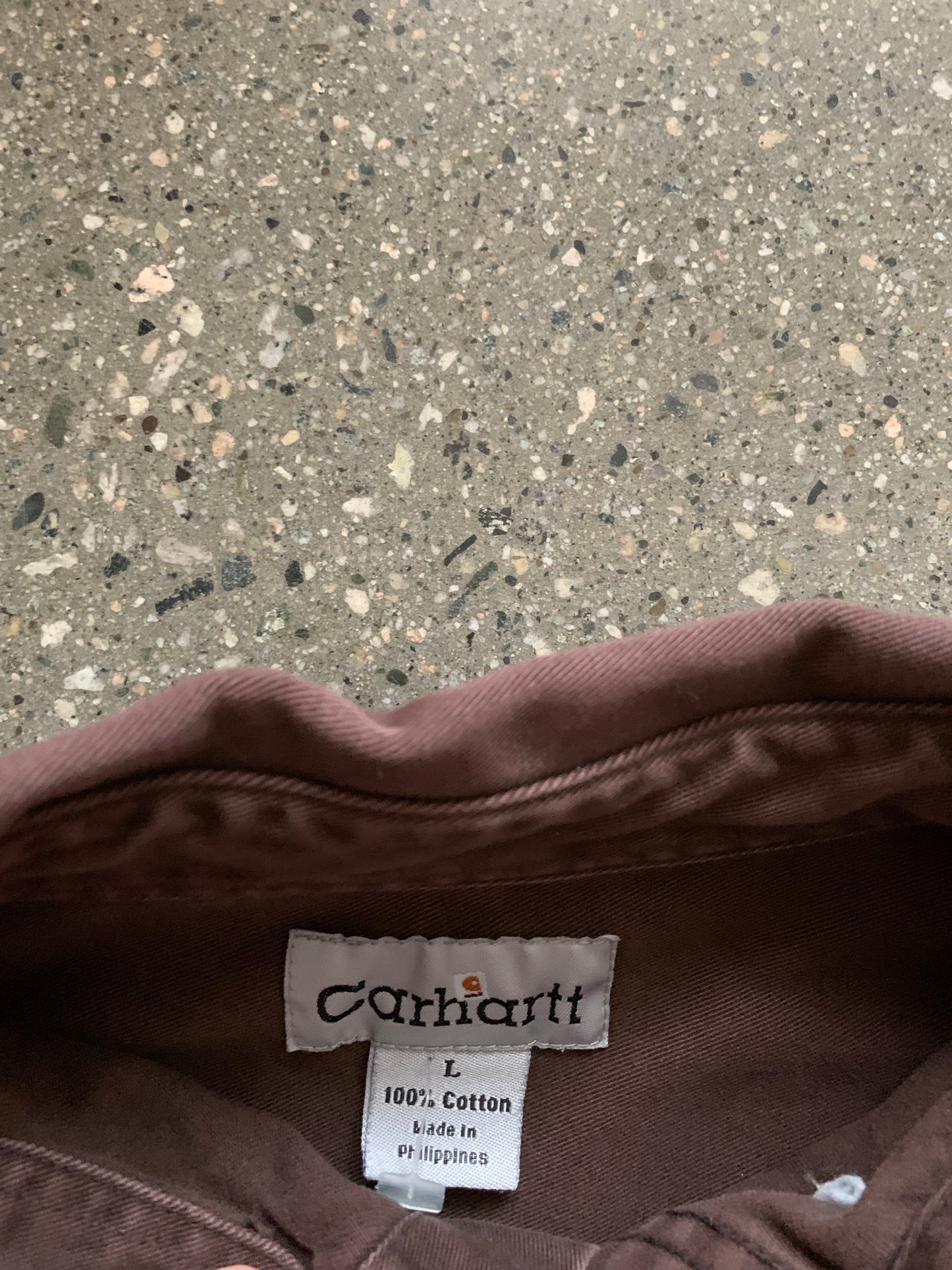 (L/XL) Carhartt Brown Button Up