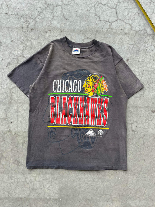 (M/L) 1993 Apex One Chicago Blackhawks Tee