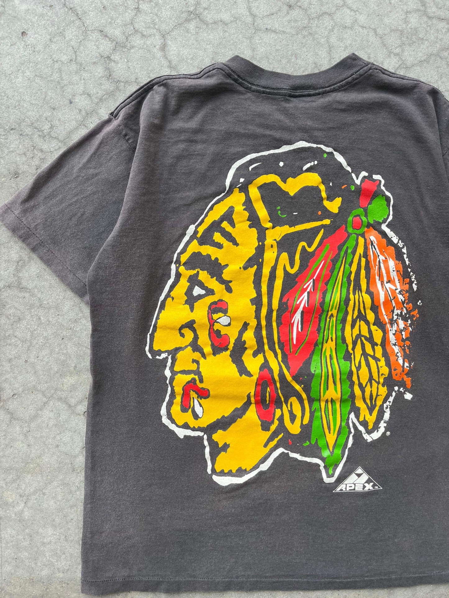 (M/L) 1993 Apex One Chicago Blackhawks Tee