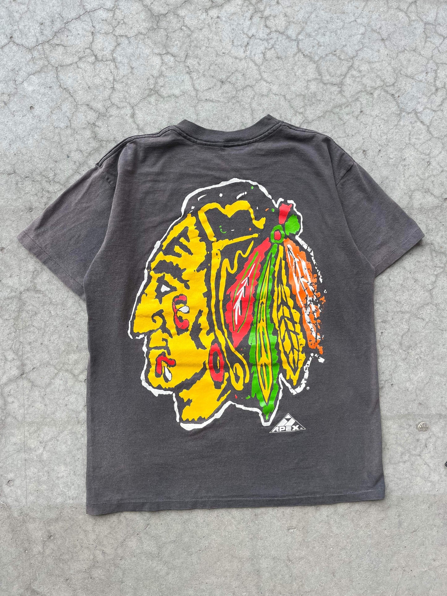 (M/L) 1993 Apex One Chicago Blackhawks Tee