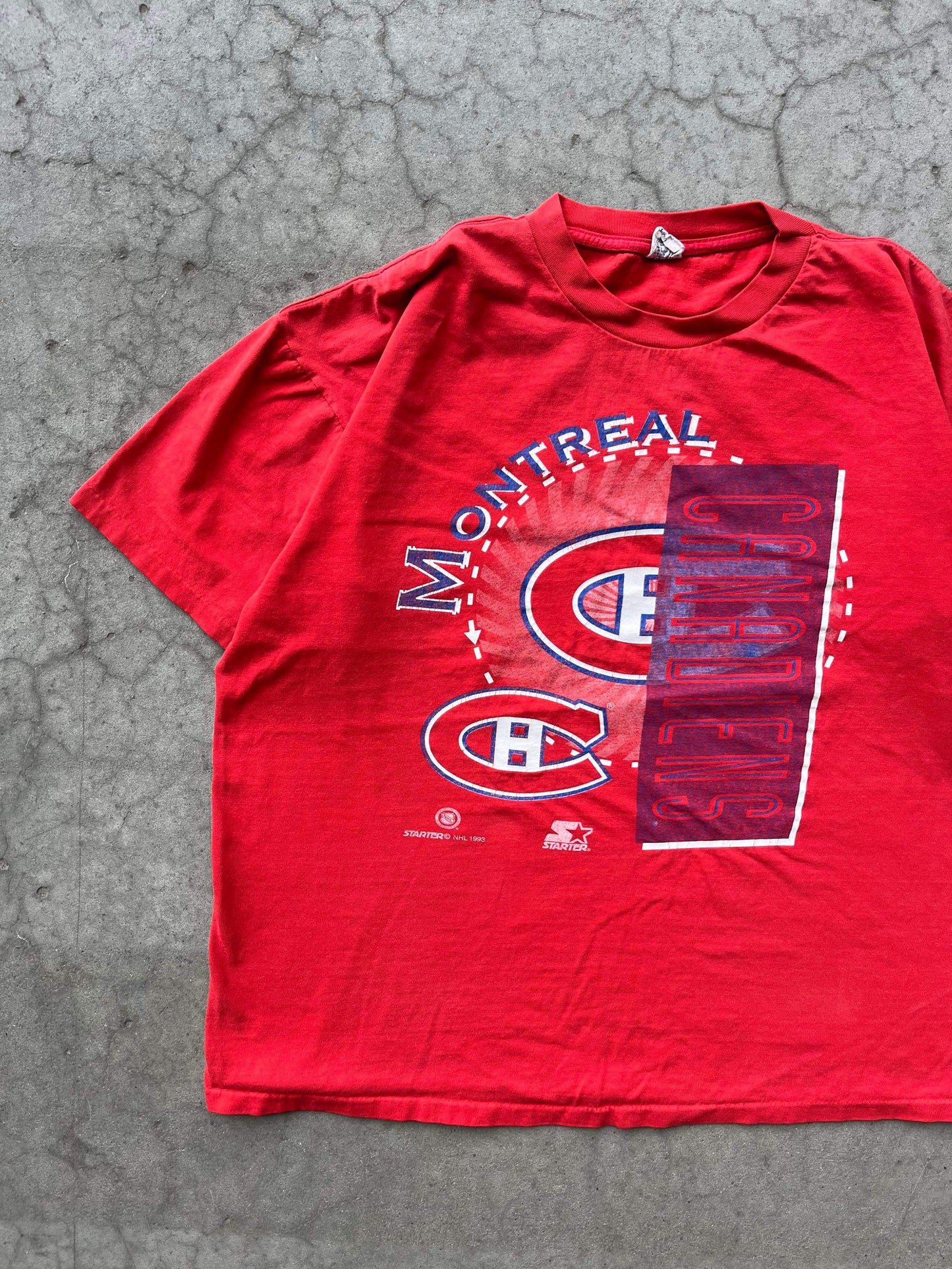 (XL/2X) 1993 Starter Mtl Canadiens Tee