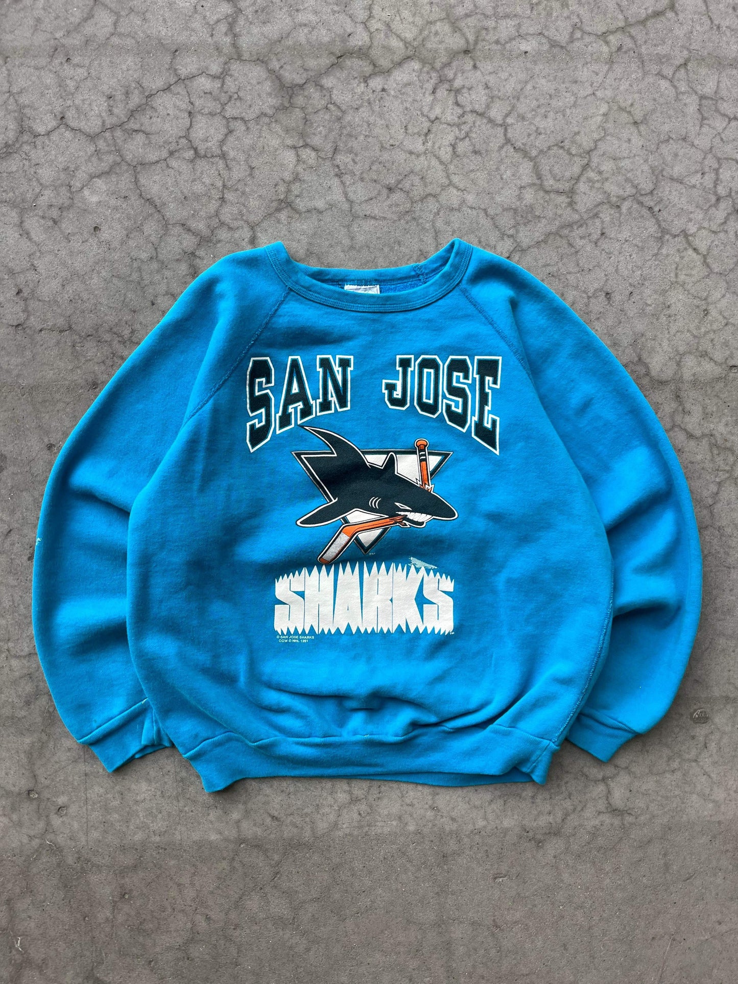 (M/L) 1991 San Jose Sharks Crewneck