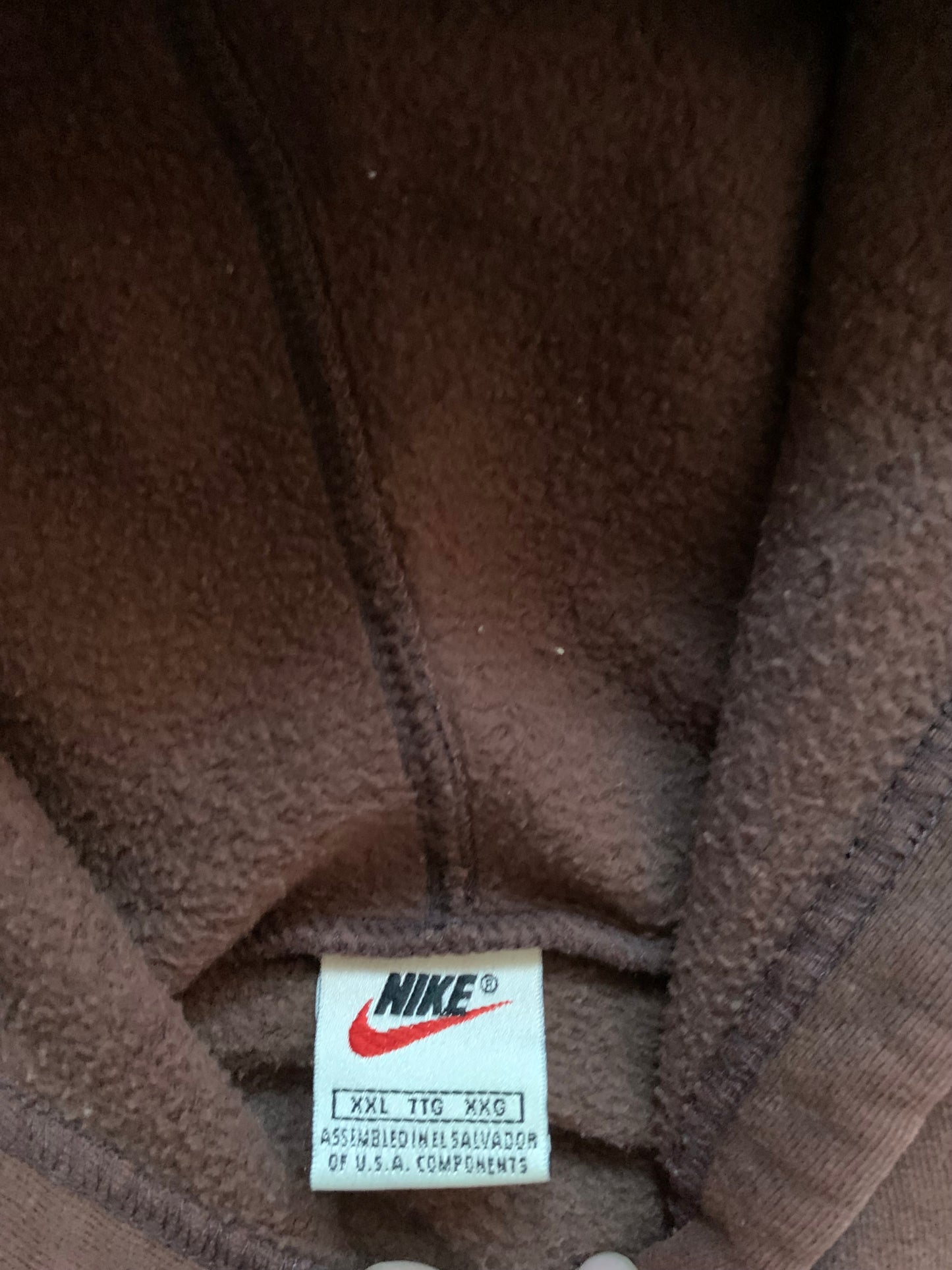 (2X) 90’s Nike Script Mid Check Hoodie