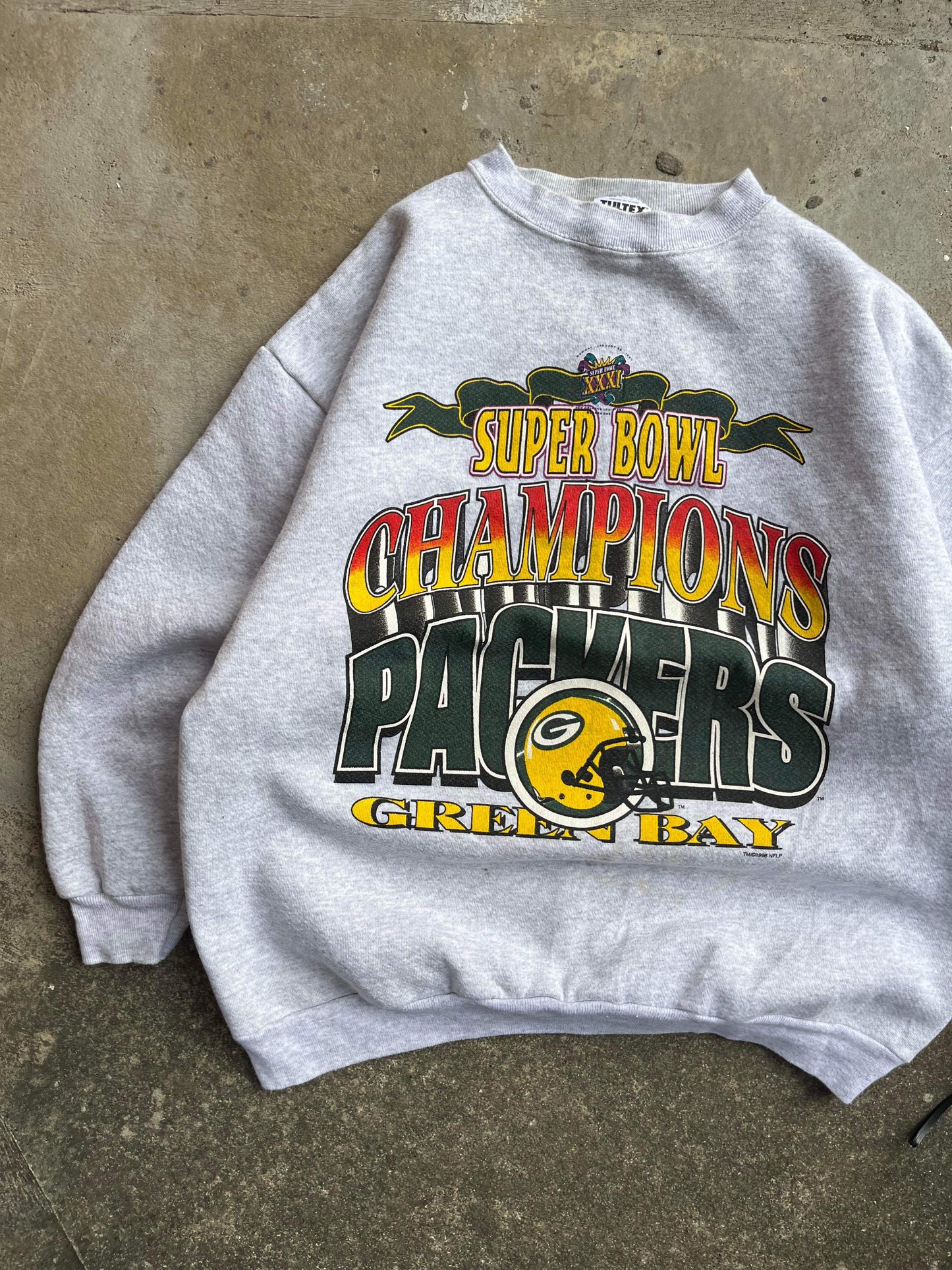 (XL/2X) 1996 GB Packers SB champs Crew