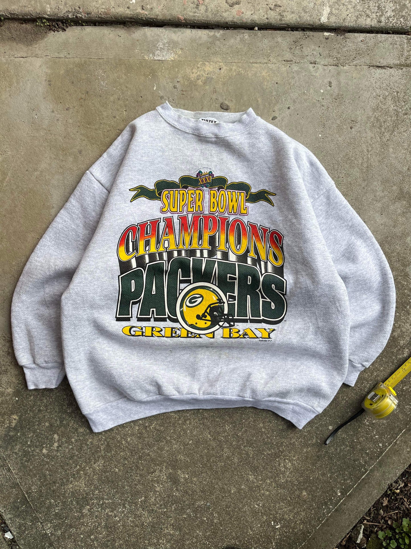 (XL/2X) 1996 GB Packers SB champs Crew