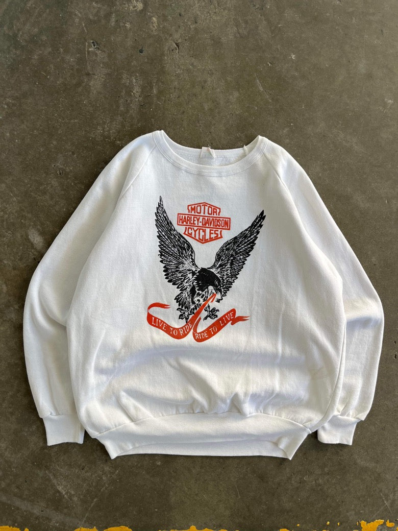 (L) 90’s Harley Davidson Crewneck