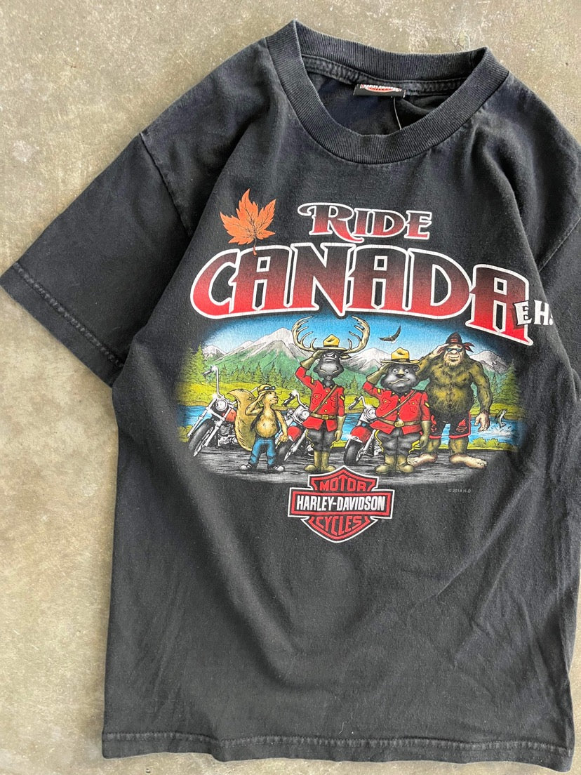 (XS/S) Harley Davidson Ride Canada Tee