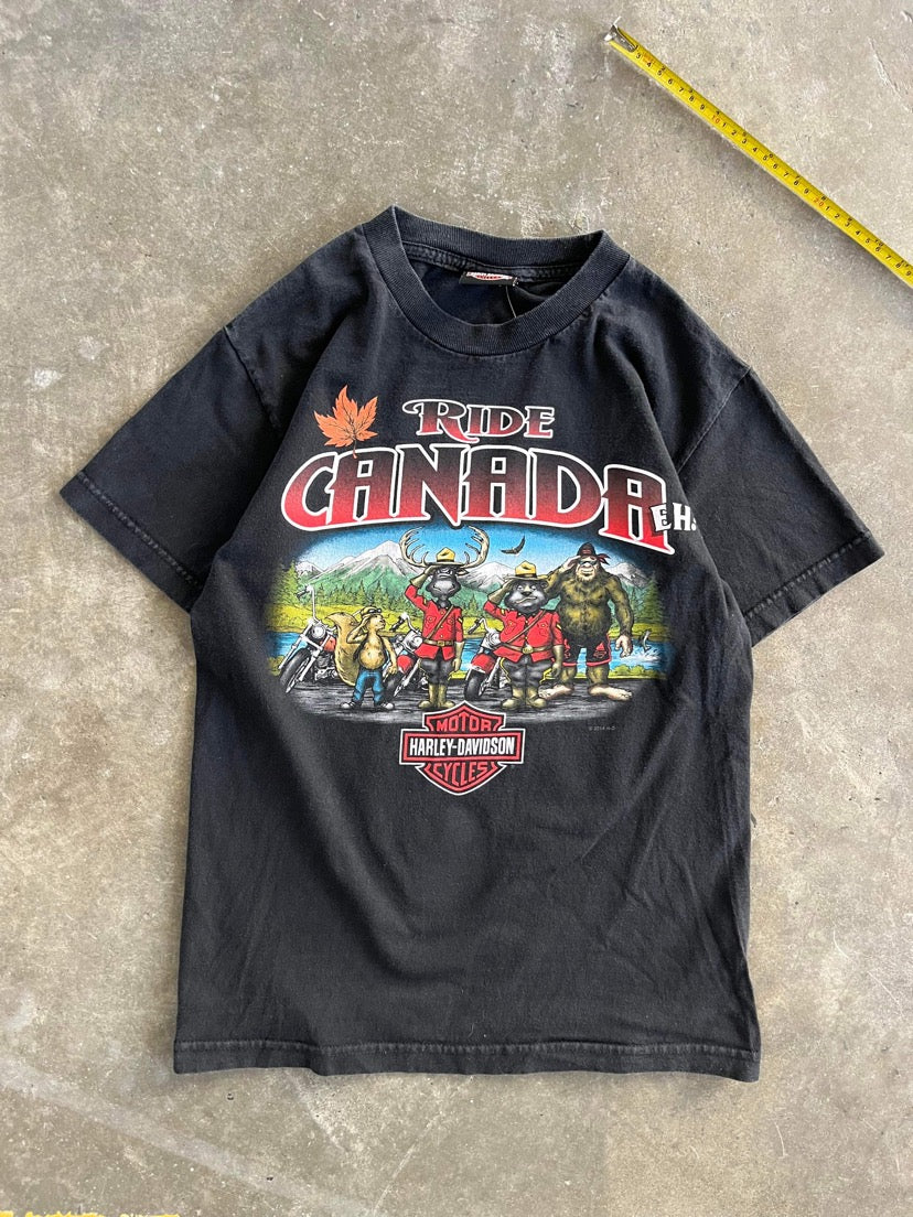 (XS/S) Harley Davidson Ride Canada Tee