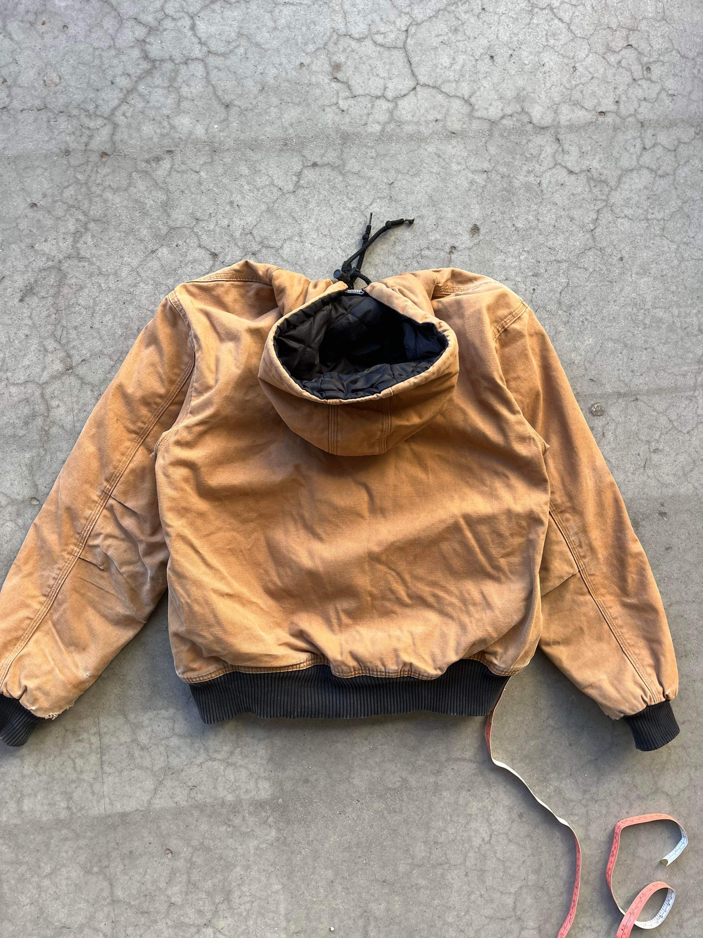 (S/M) Vintage Distressed Dickies Hooded Jkt