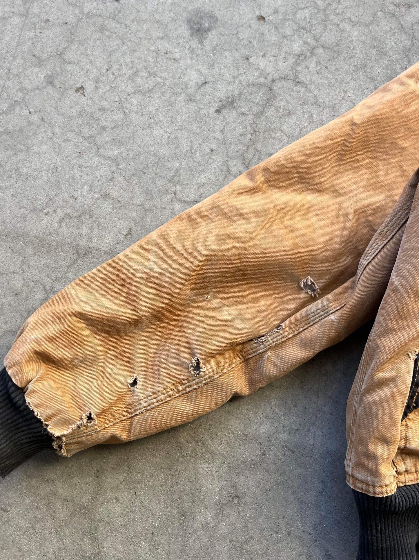 (S/M) Vintage Distressed Dickies Hooded Jkt