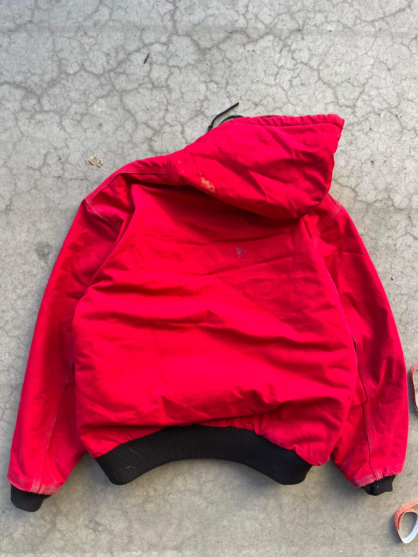 (XL/2X) Red Carhartt Hooded Jacket