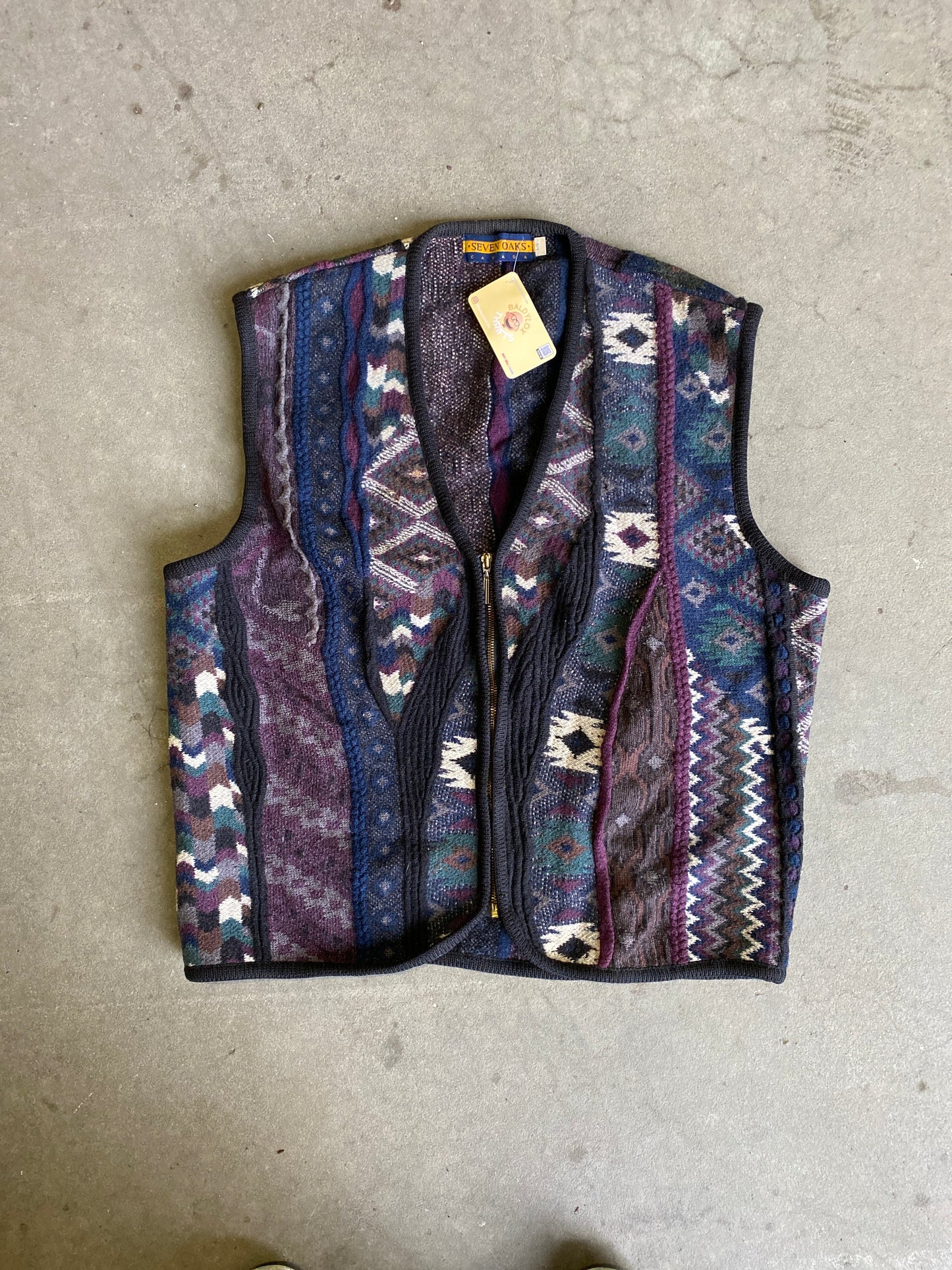 (L/XL) 90’s 3D Knit Vest