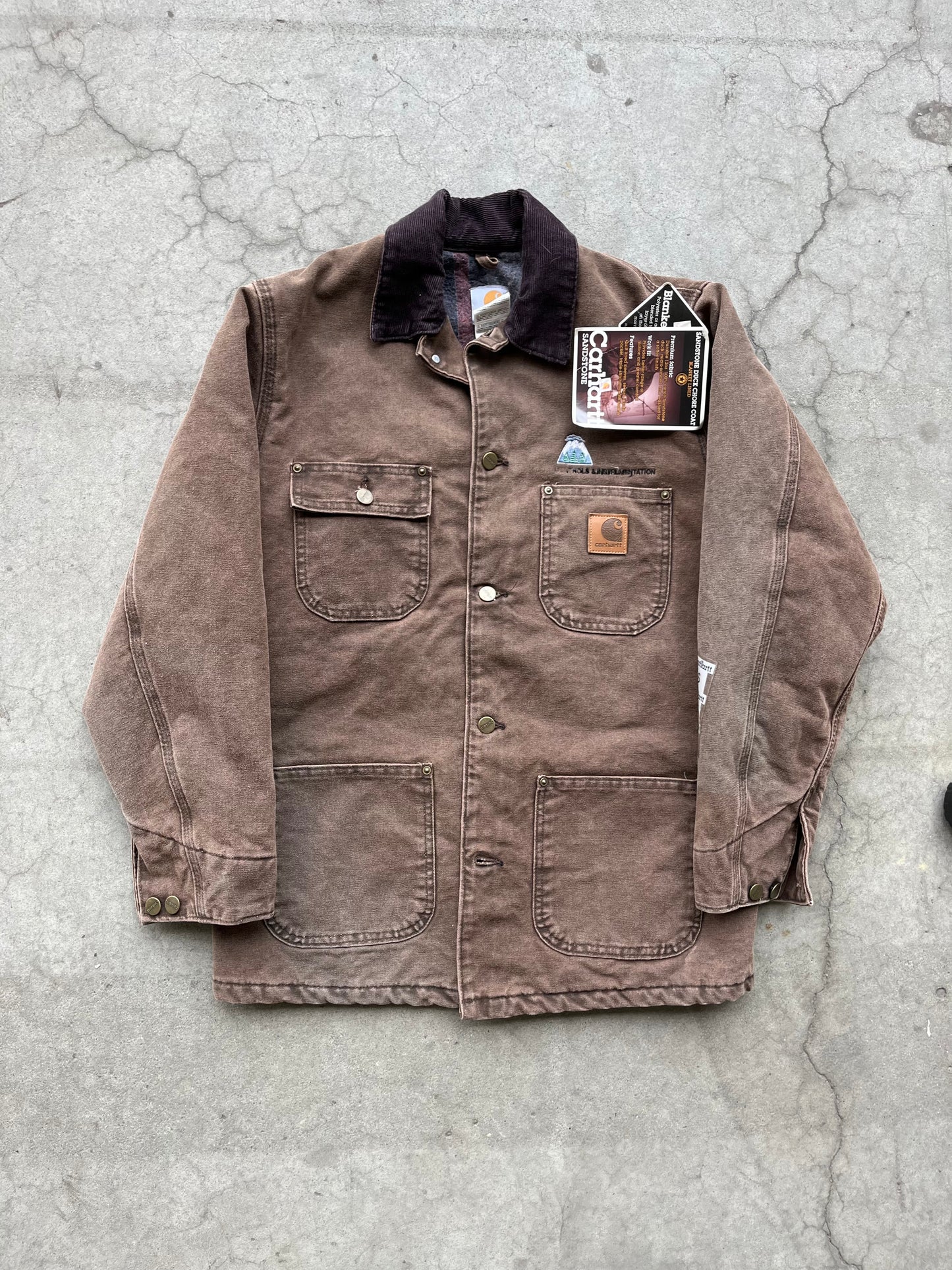 90s Made in USA Brown Chore Coat