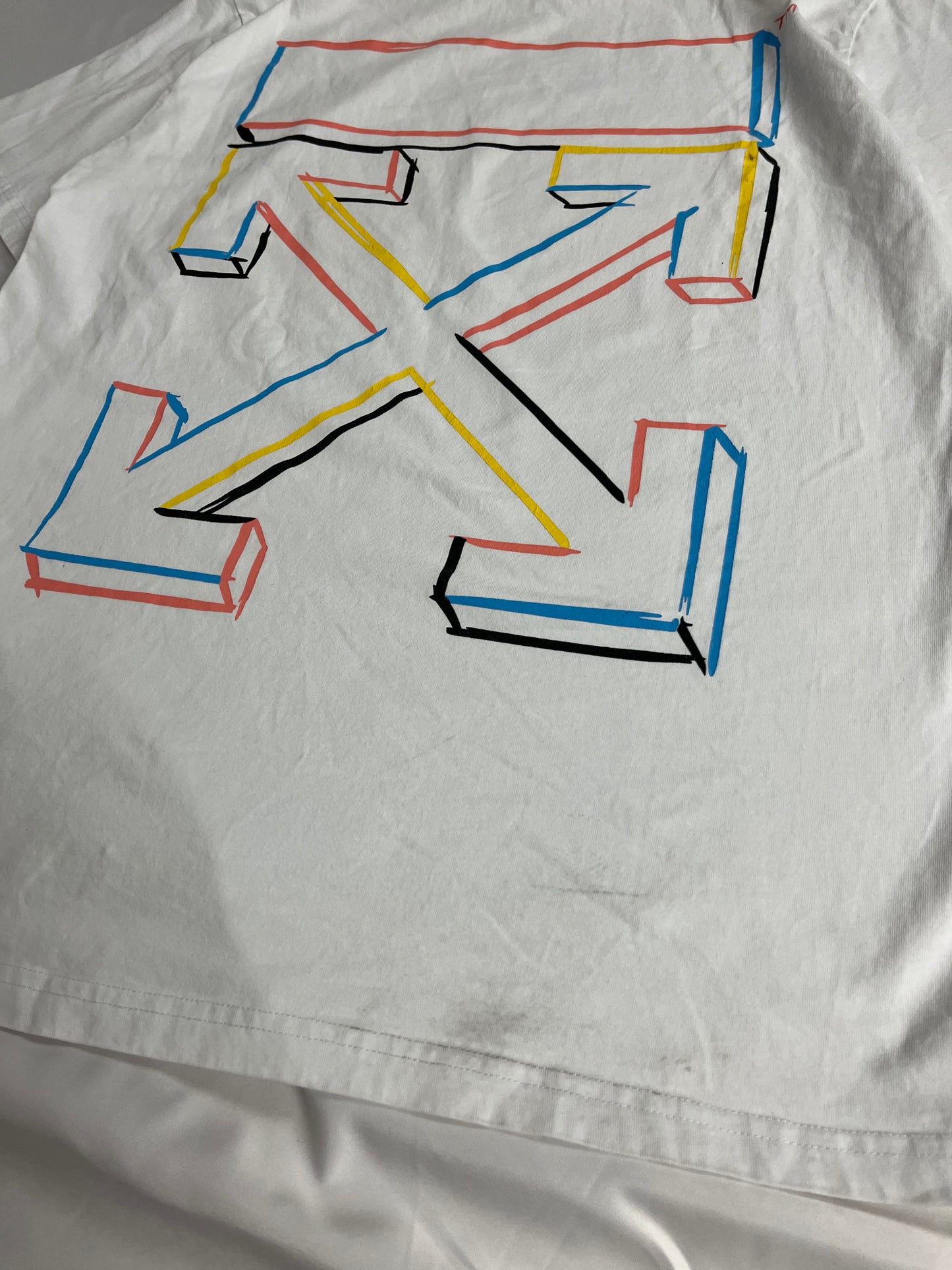 (M)  ‘SS20 Off White 3D Outline Tee