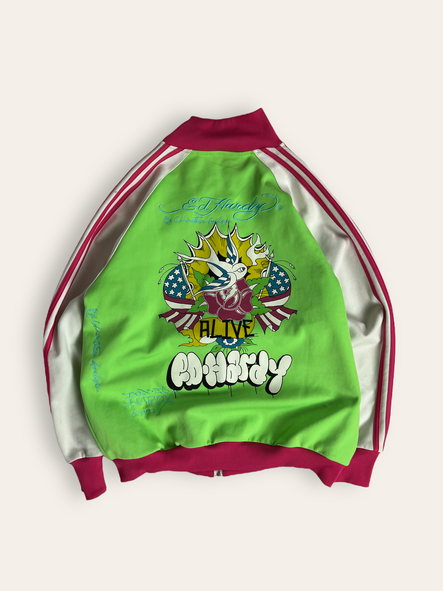 (XL) ‘00d Ed Hardy Grafitti Track Jacket
