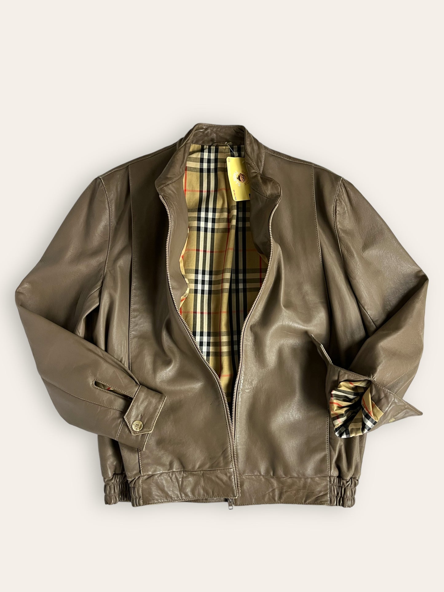 Burberry 80s Leather Bomber