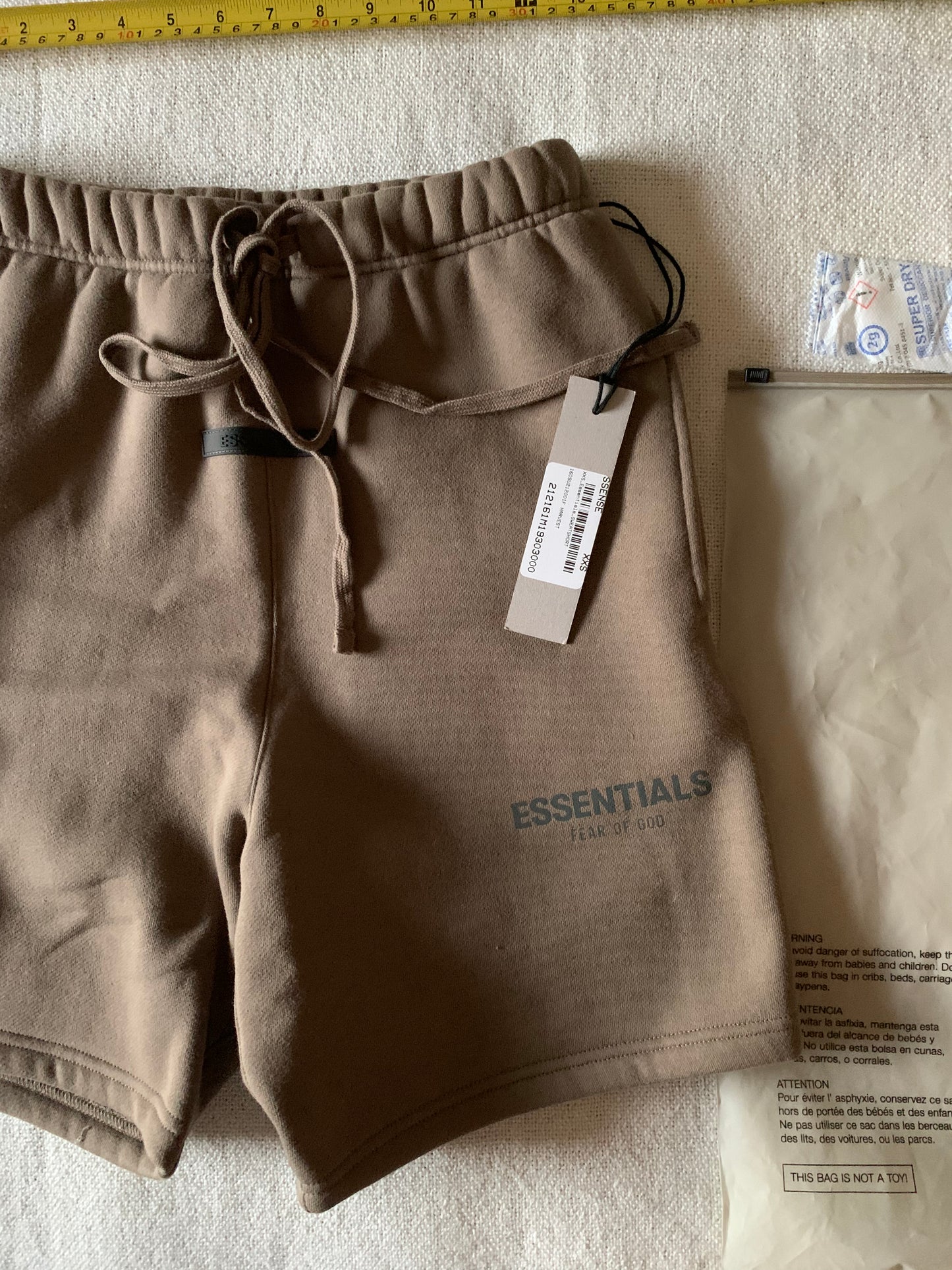 (XS) Harvest Brown Essential Shorts Brand new