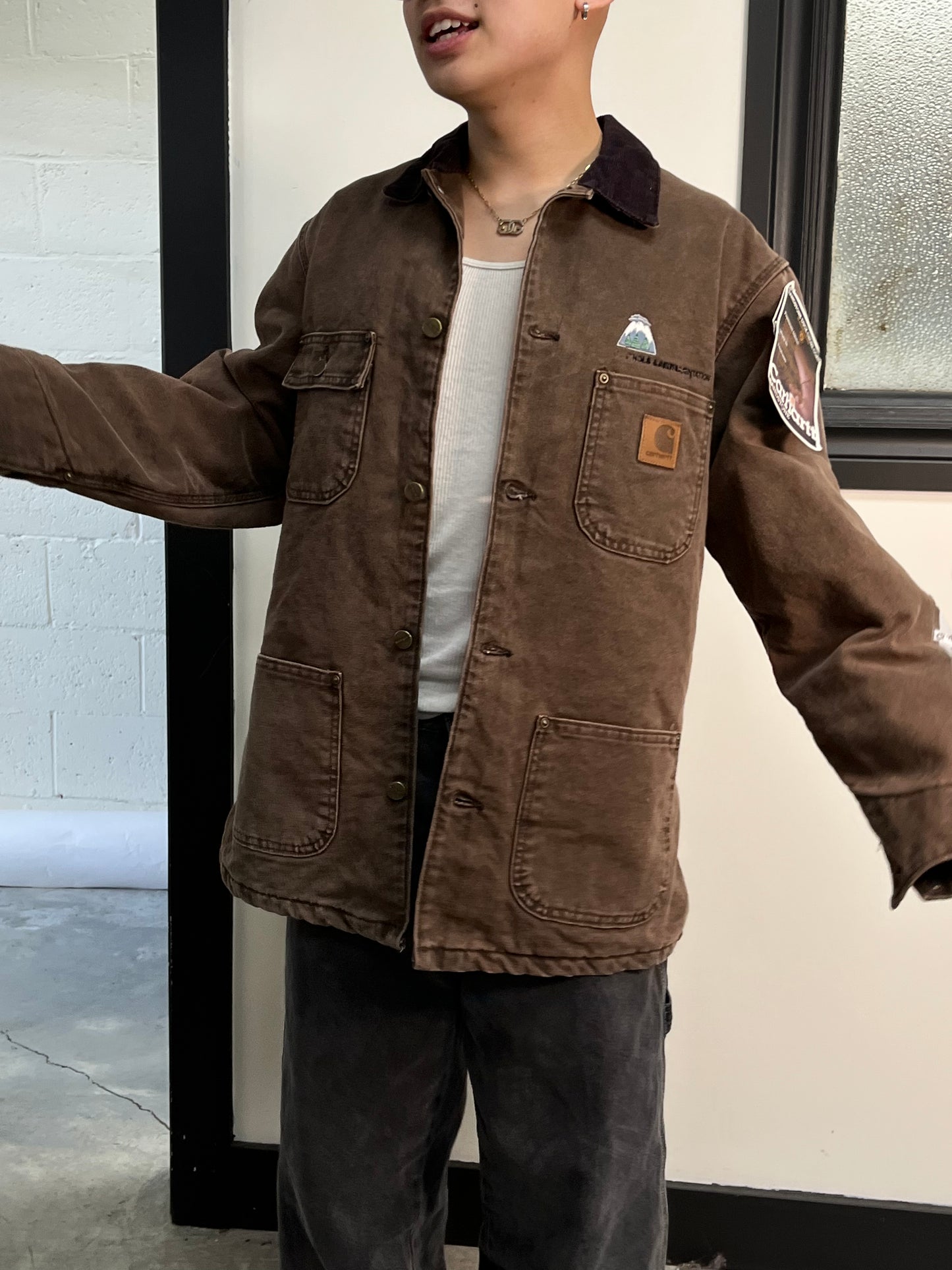 90s Made in USA Brown Chore Coat